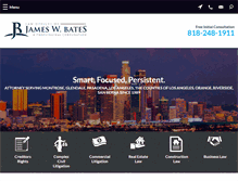 Tablet Screenshot of jbateslaw.com